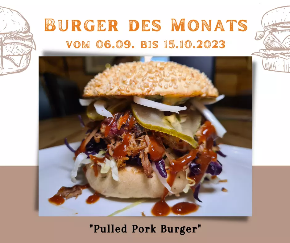 Burger des Monats: Pulled Pork Burger